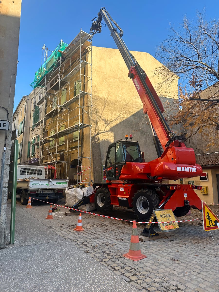 Robin Vinay - Chantier avec Manitou